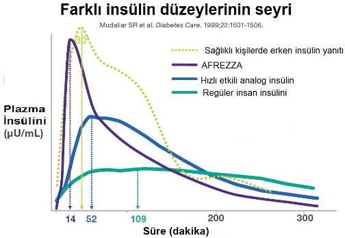 Farklı insülinlerin kandaki seyri ve seviyesi